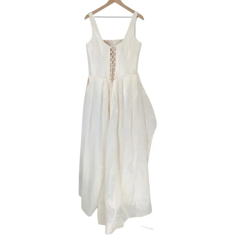 Willowby by Watters Pia Mikado Wedding Dress Corset Open Back Bridal Gown 15 NWT